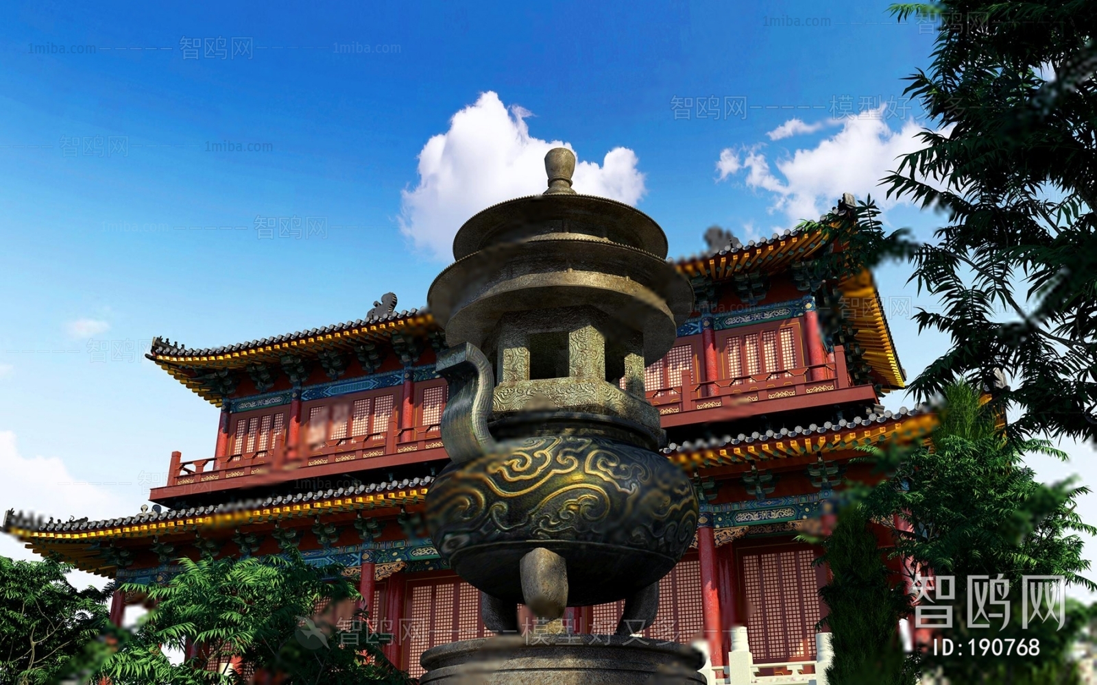 New Chinese Style Building Appearance