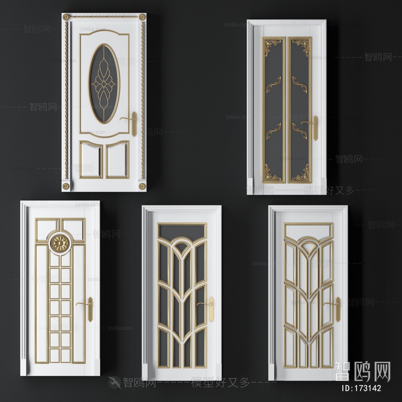 New Classical Style Solid Wood Door