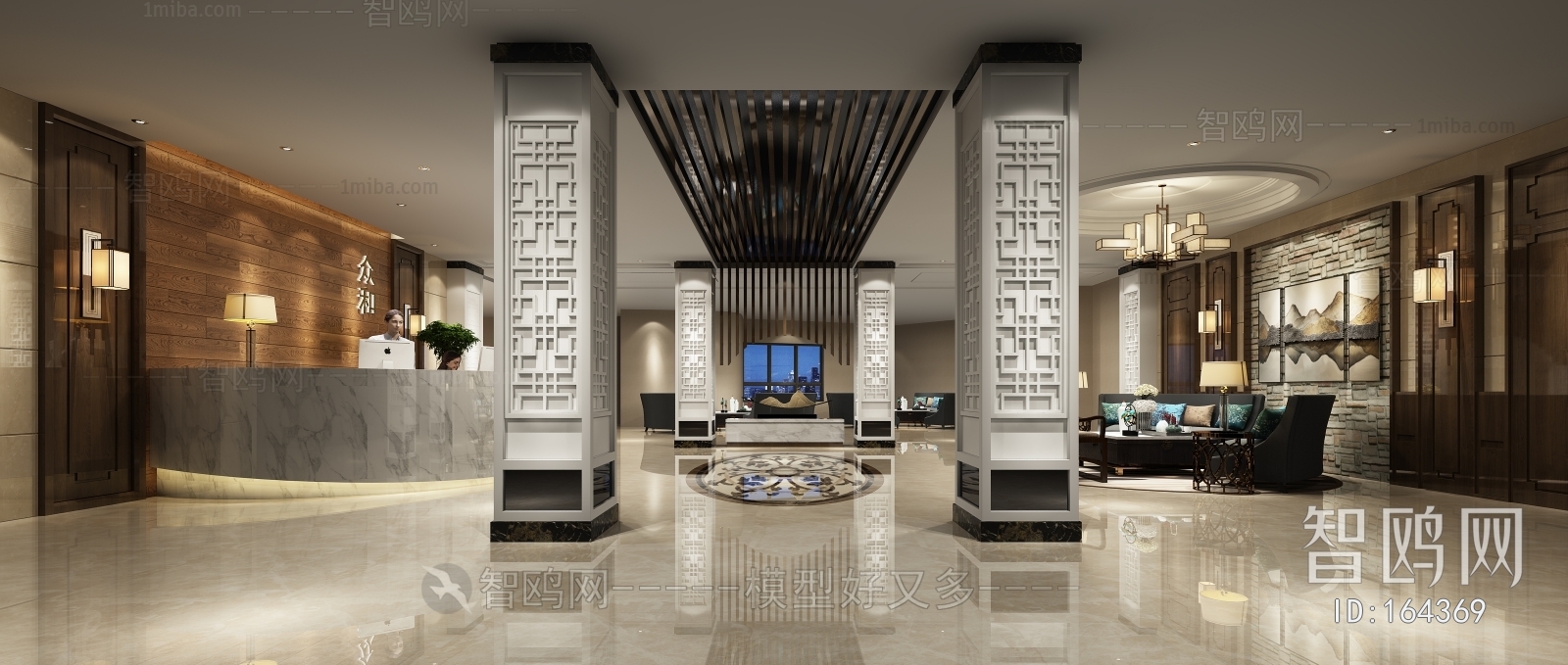 New Chinese Style Lobby Hall