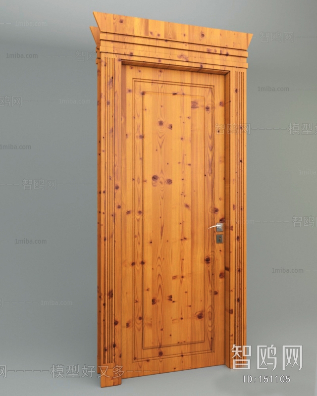 Modern Solid Wood Door