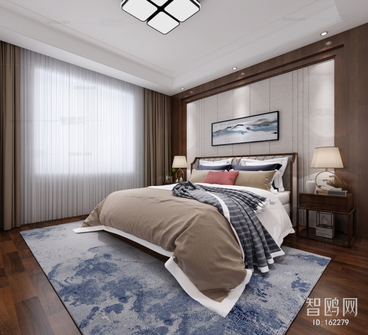 New Chinese Style Bedroom