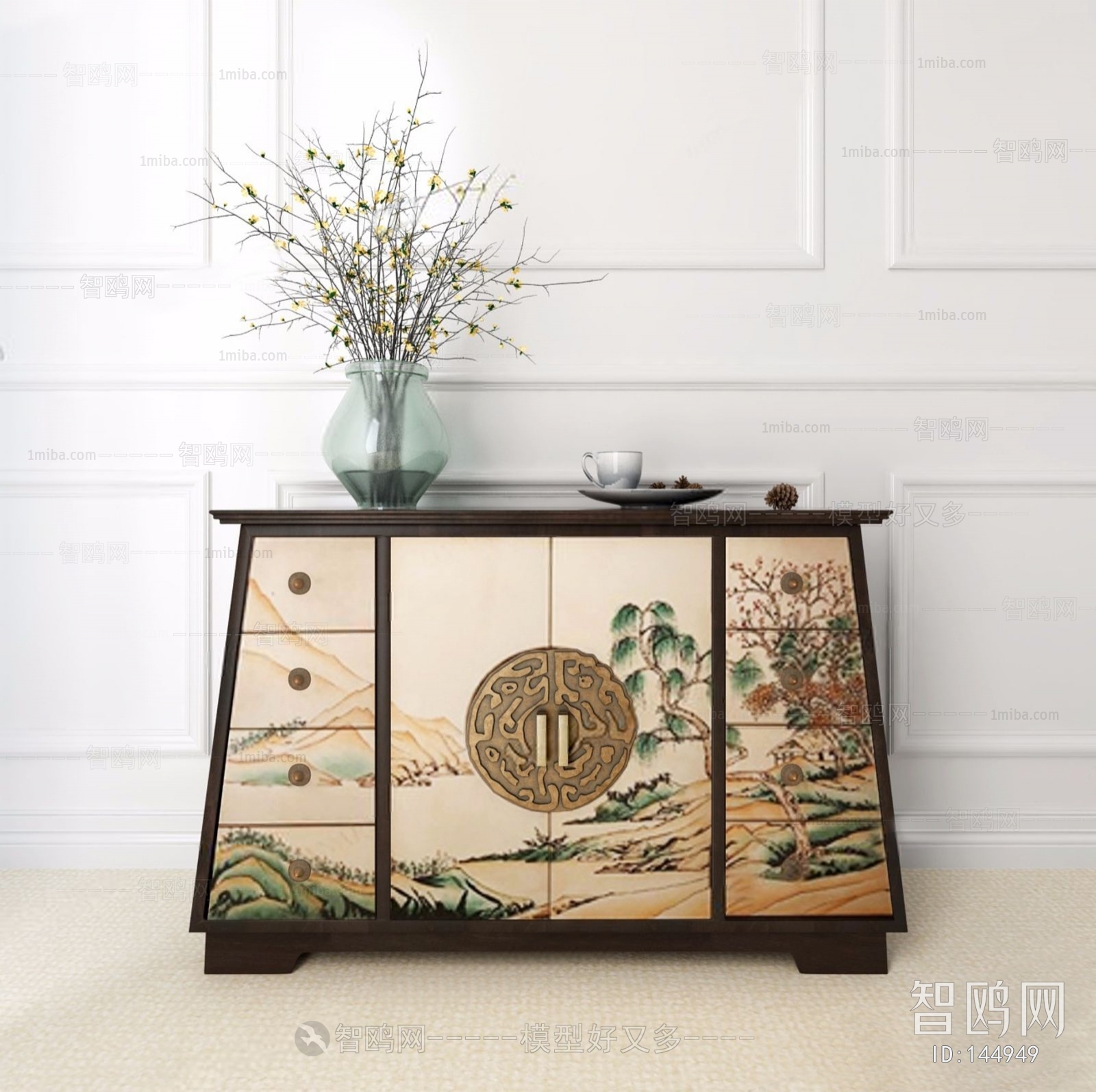 New Chinese Style Side Cabinet/Entrance Cabinet