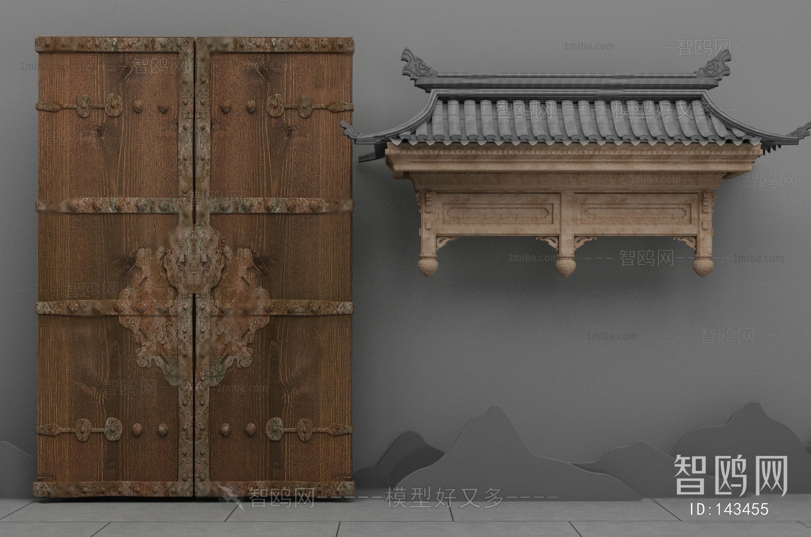 Chinese Style Double Door