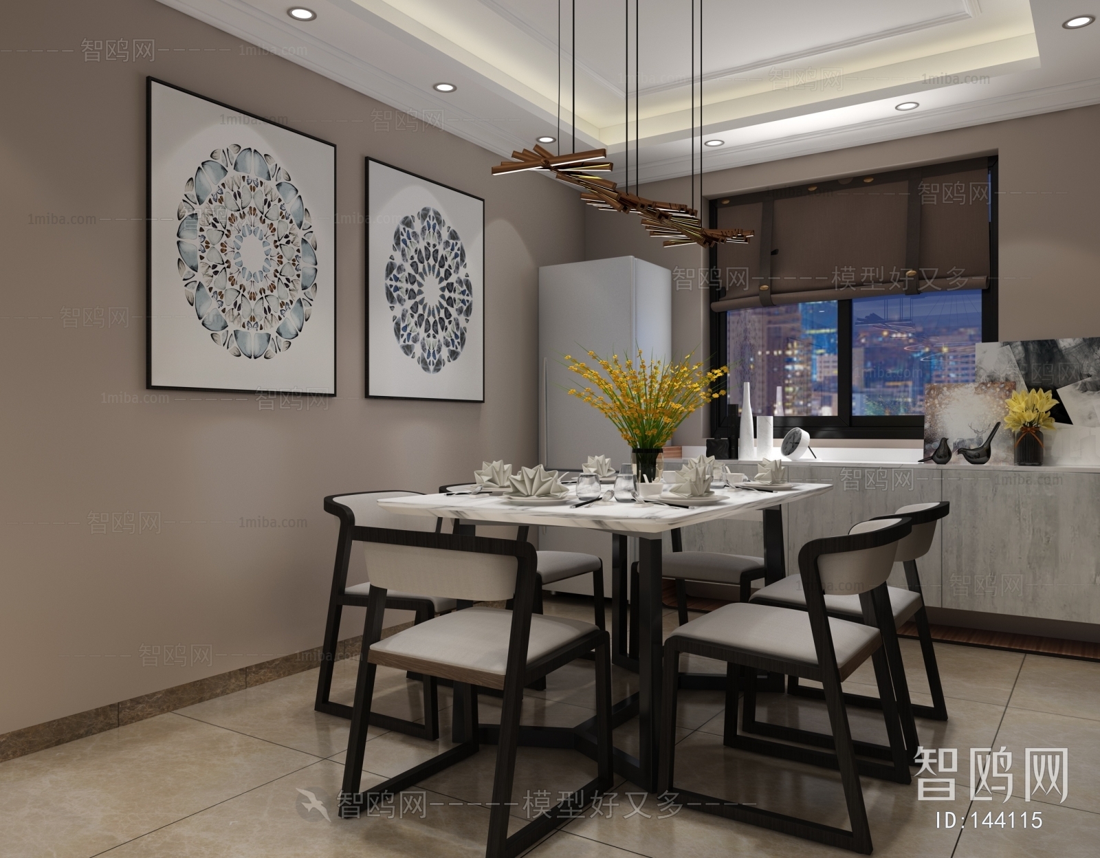 Modern Simple Style Dining Room