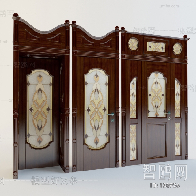 European Style Solid Wood Door