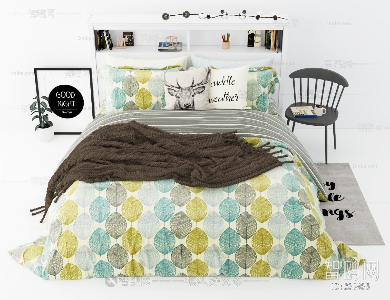 Nordic Style Double Bed