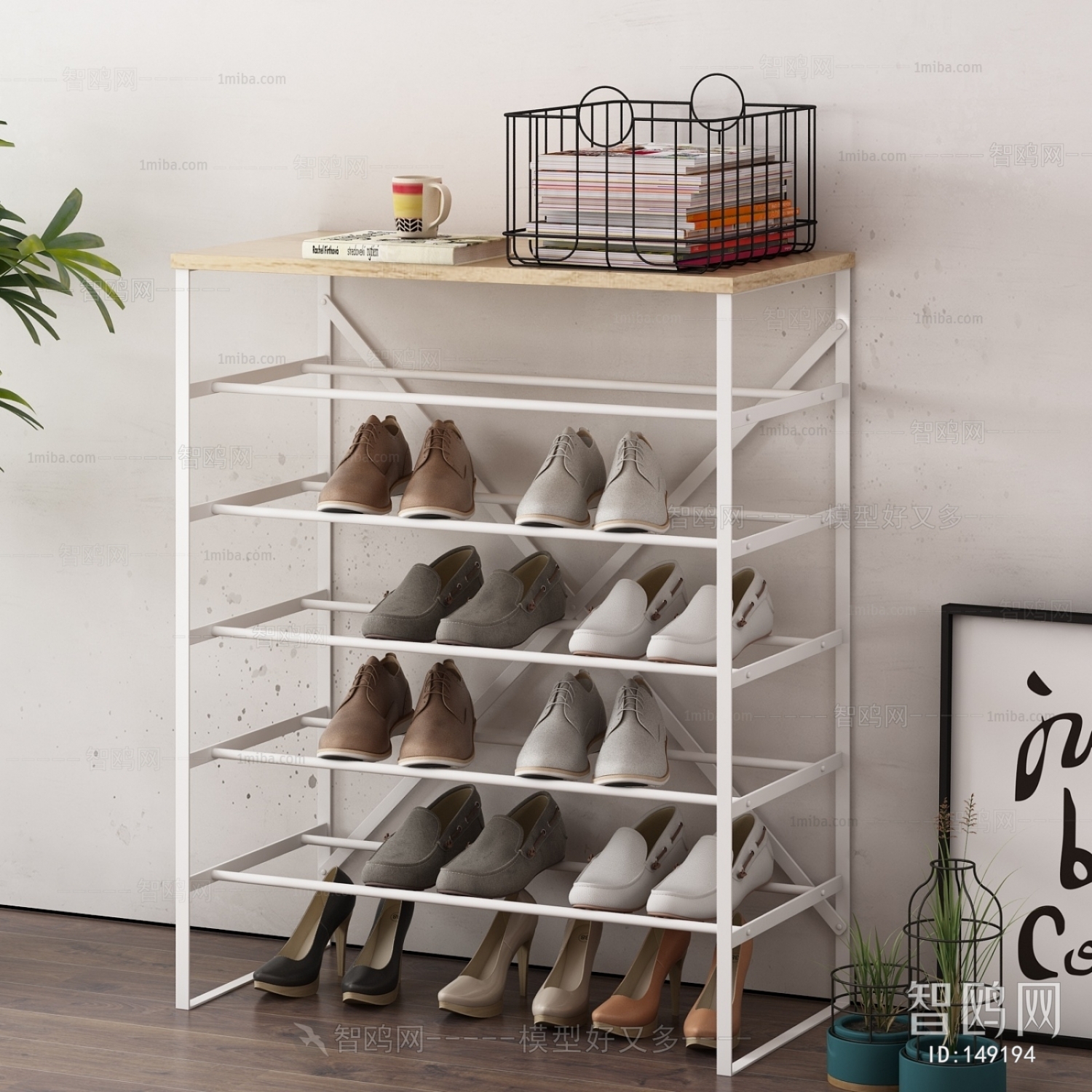 Modern Simple Style Shoe Cabinet