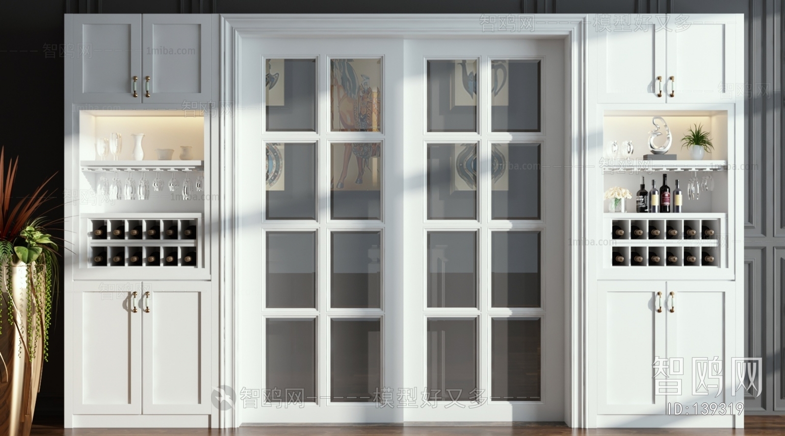 Simple European Style Sliding Door