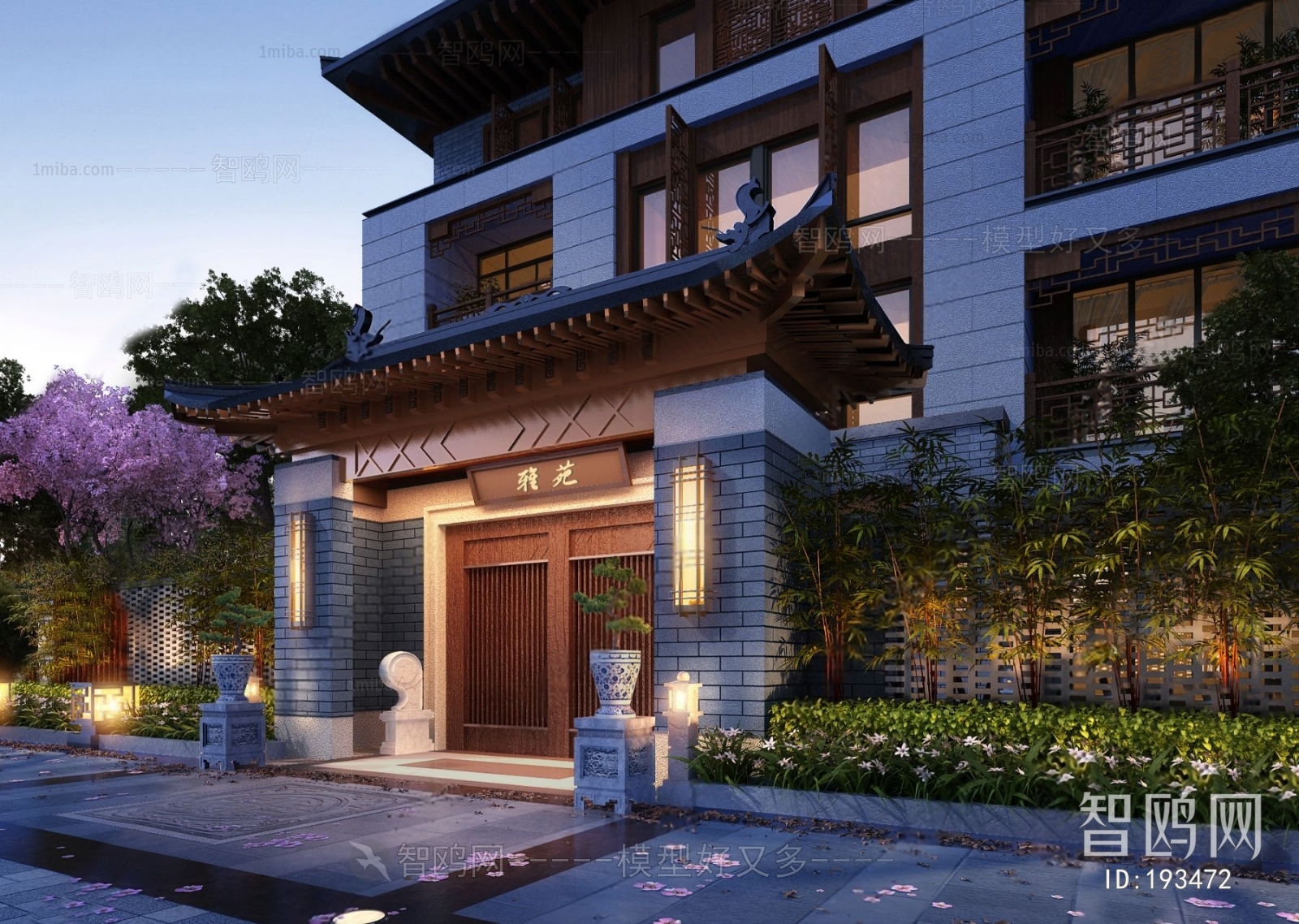 New Chinese Style Villa Appearance