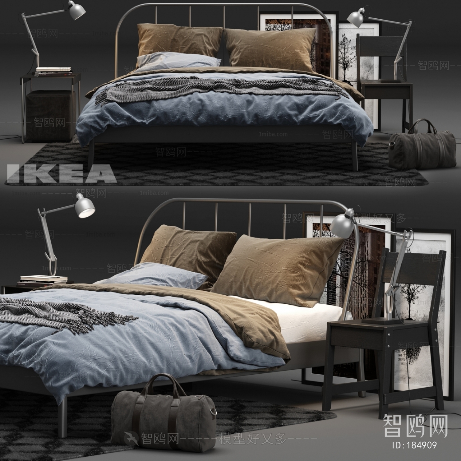 Nordic Style Double Bed