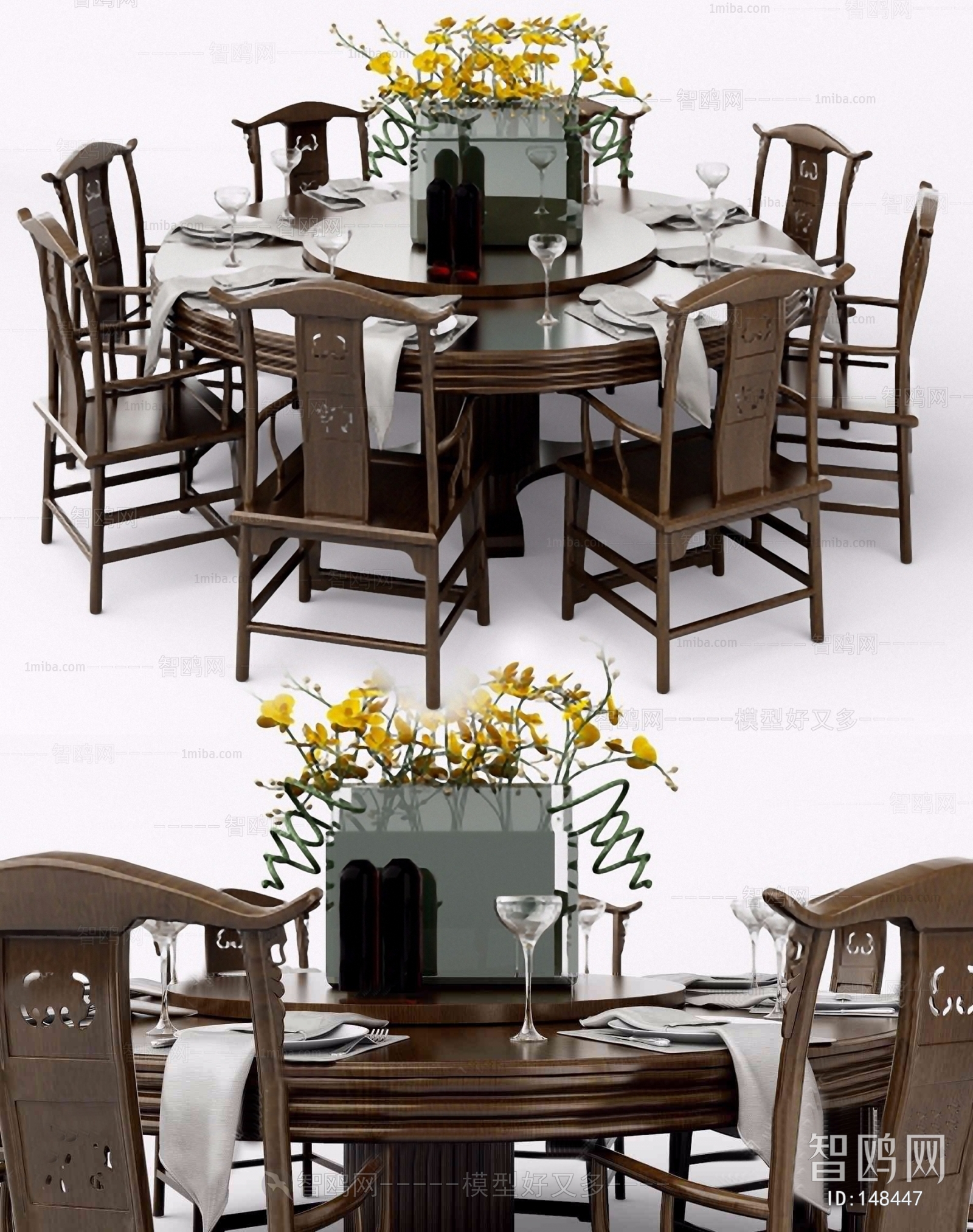 New Chinese Style Dining Table And Chairs