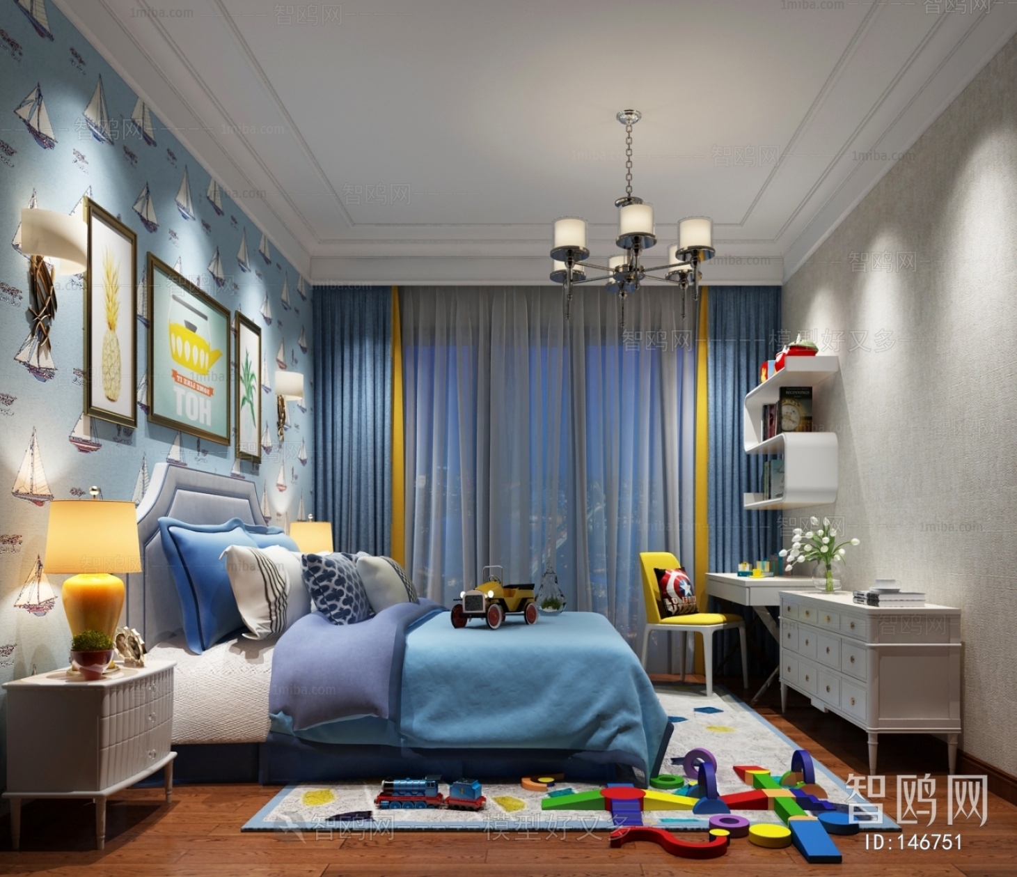 Simple European Style Children's Room