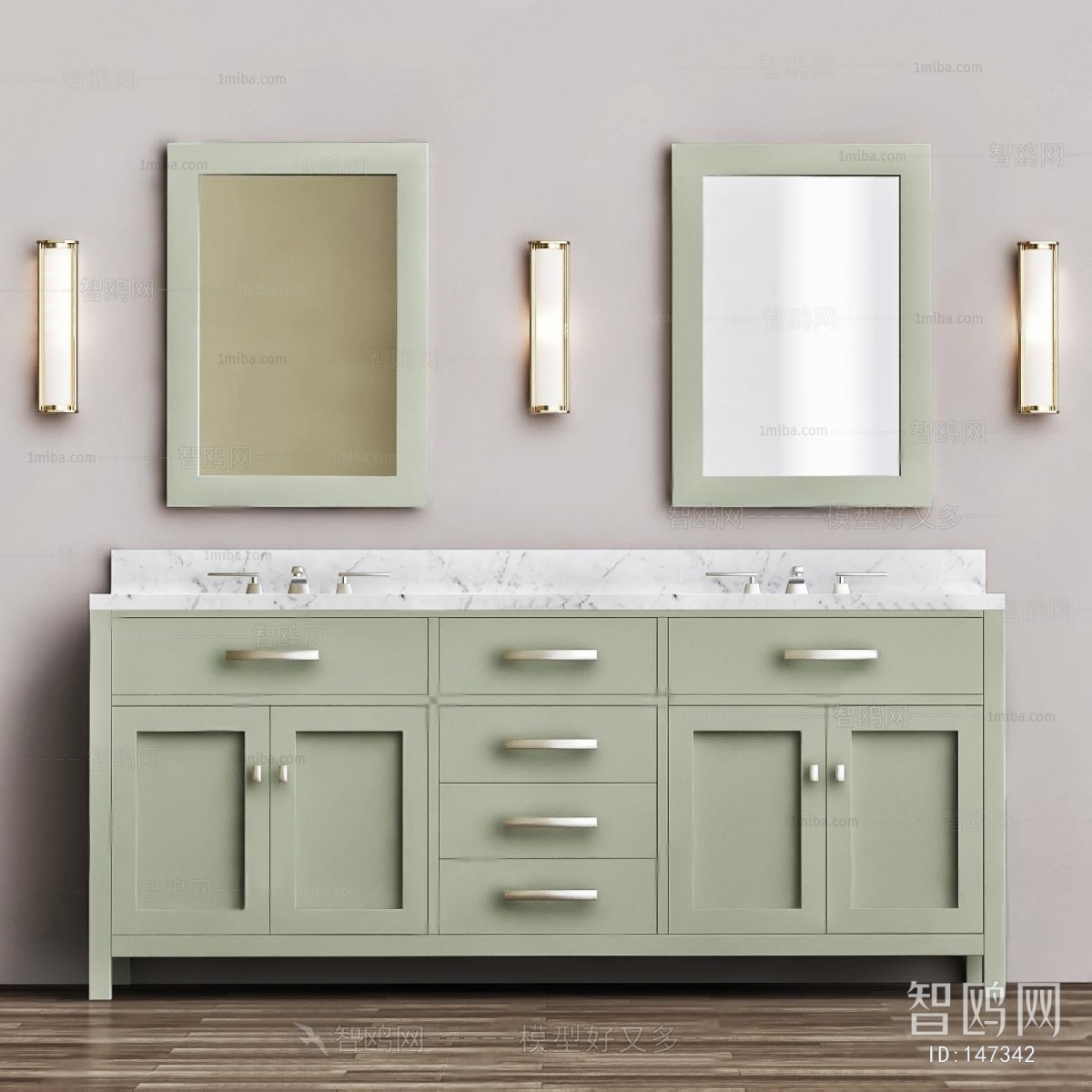 Nordic Style Bathroom Cabinet