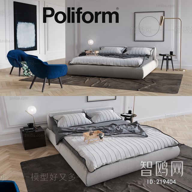 Nordic Style Double Bed