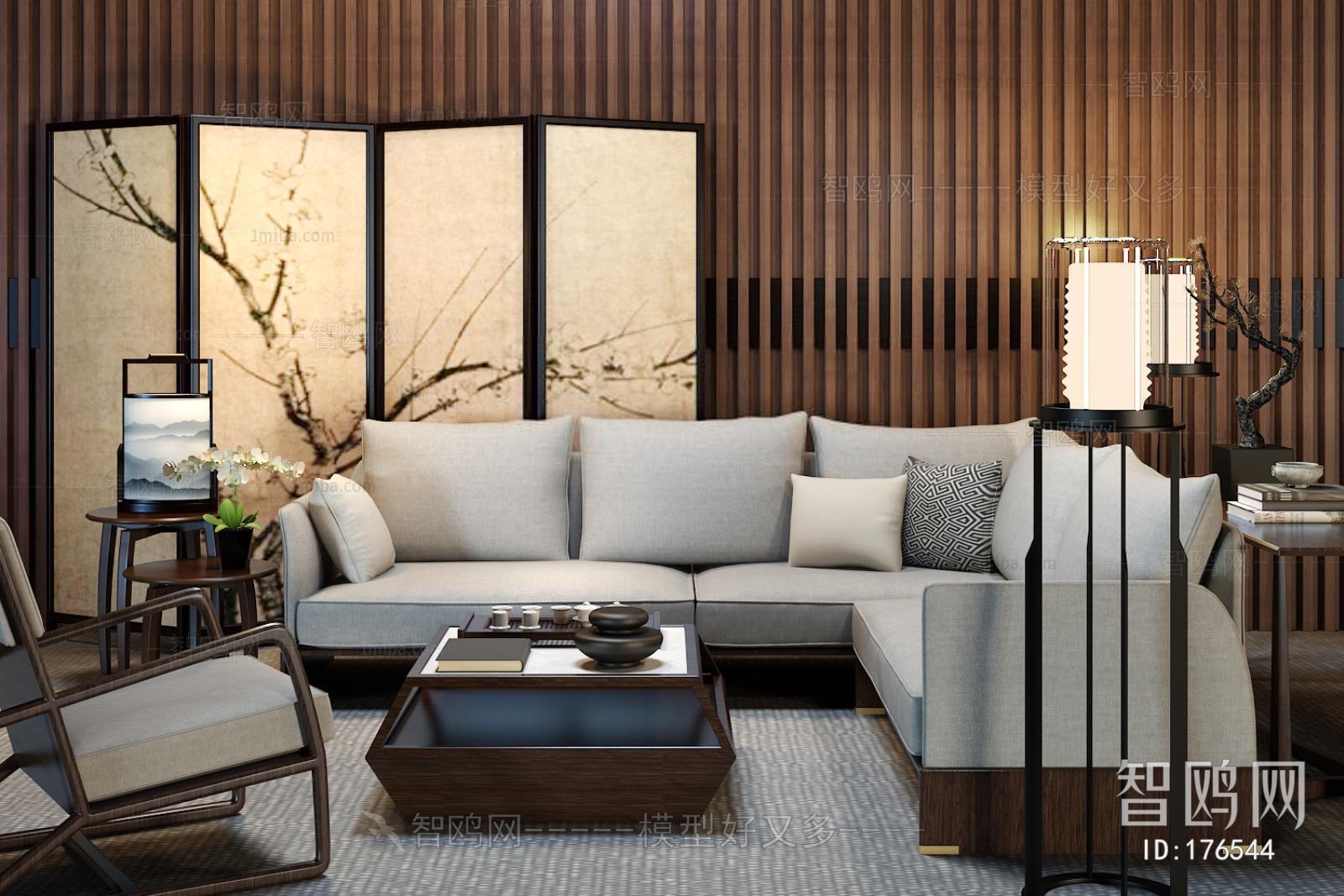 Chinese Style Sofa Combination