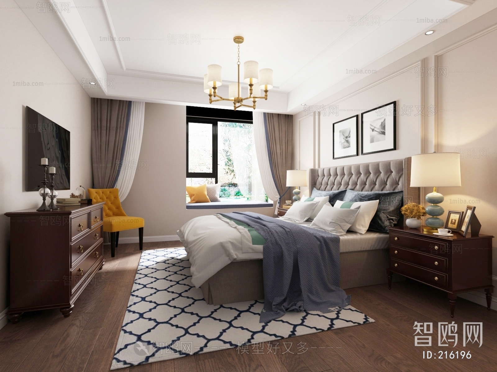 American Style Bedroom