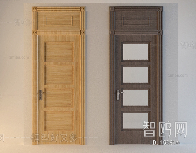 Modern Solid Wood Door