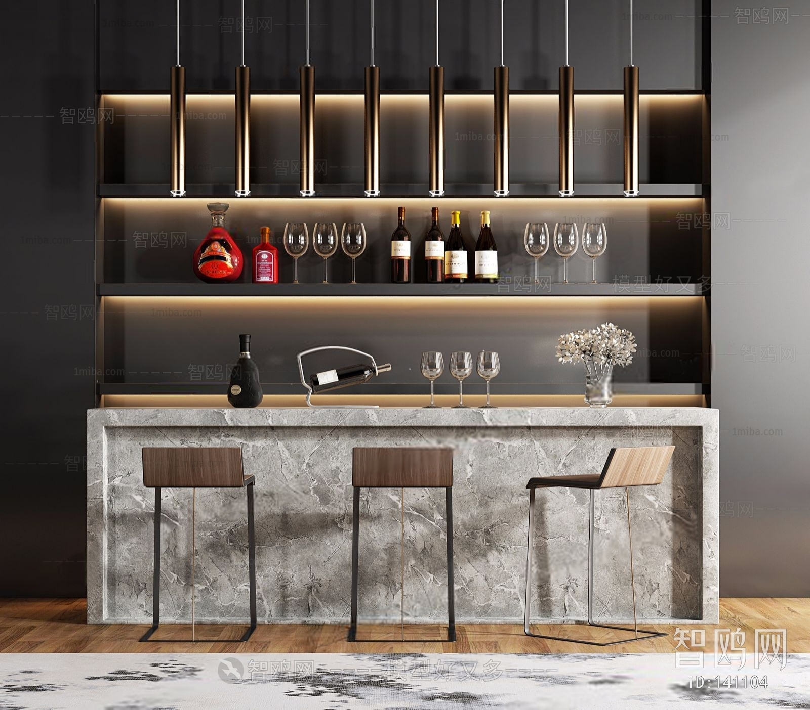 Modern Counter Bar