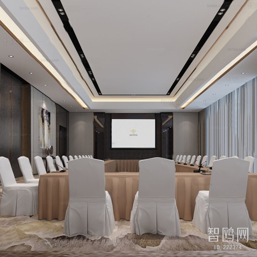 New Chinese Style Meeting Room