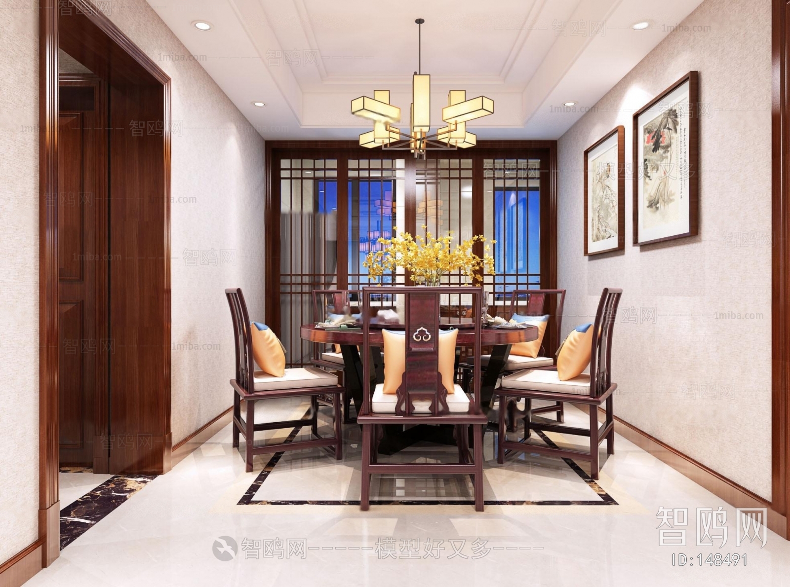 Chinese Style Dining Room