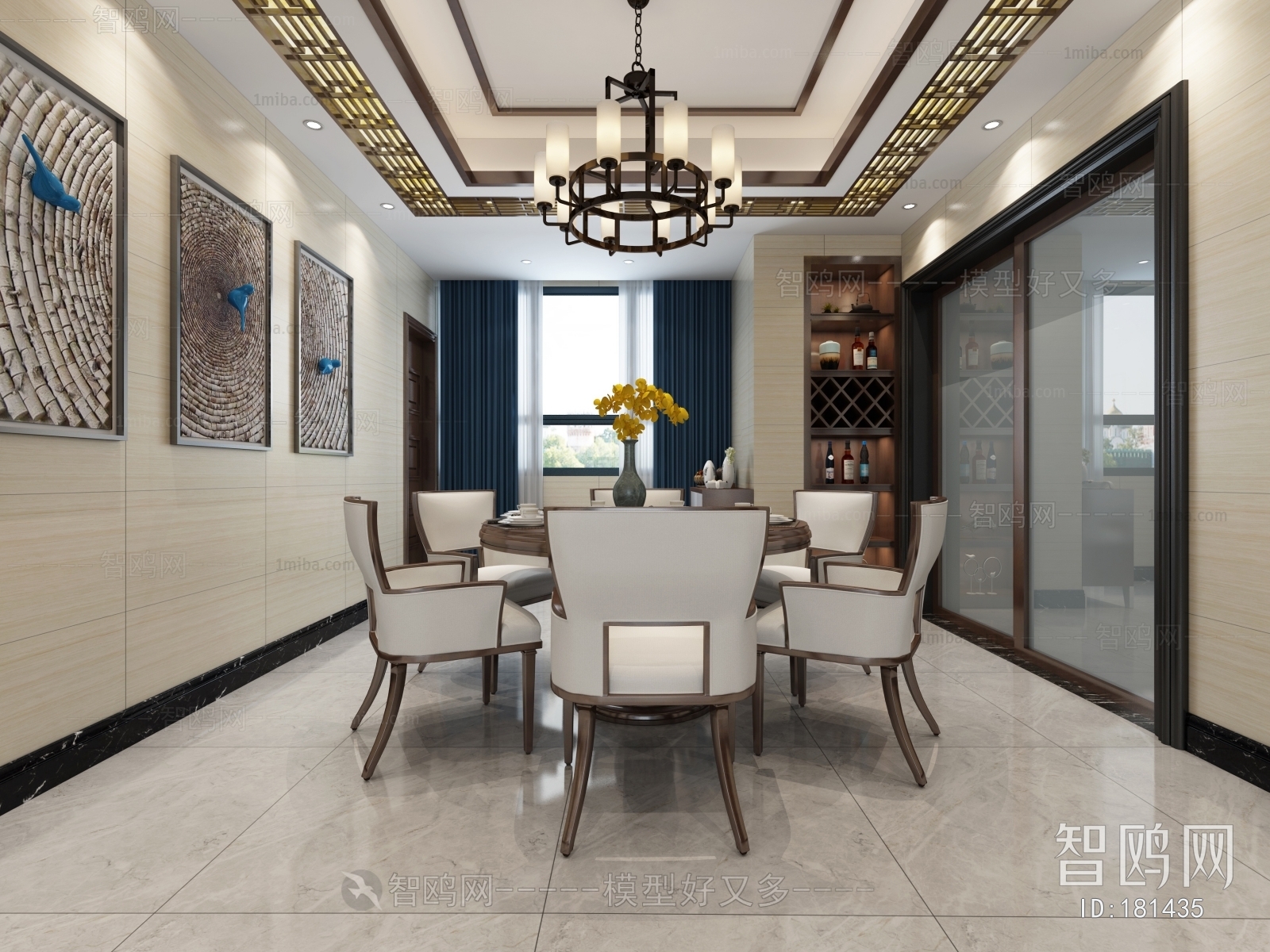 New Chinese Style Dining Room