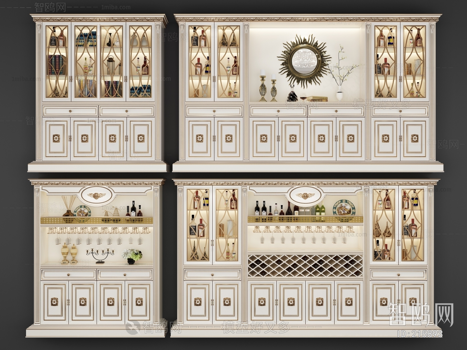 European Style Wine Cabinet