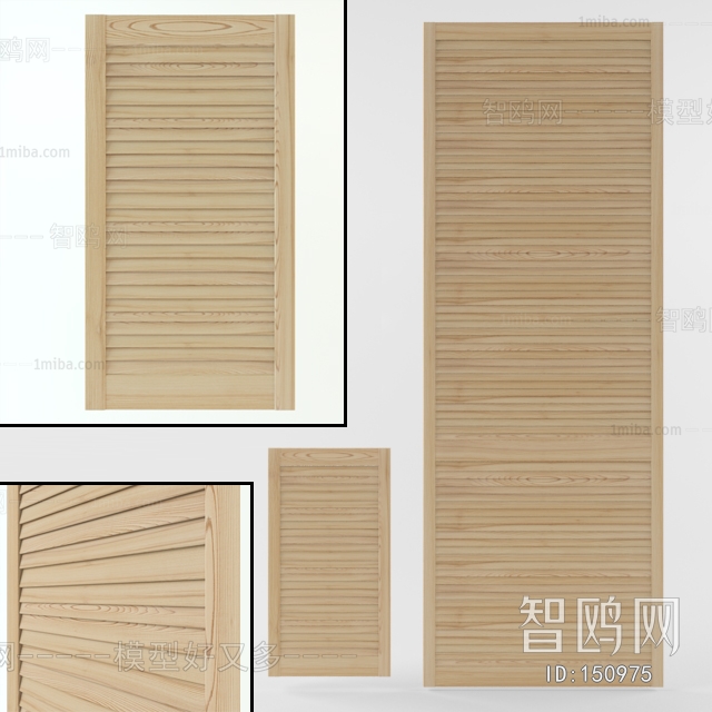 Modern Solid Wood Door