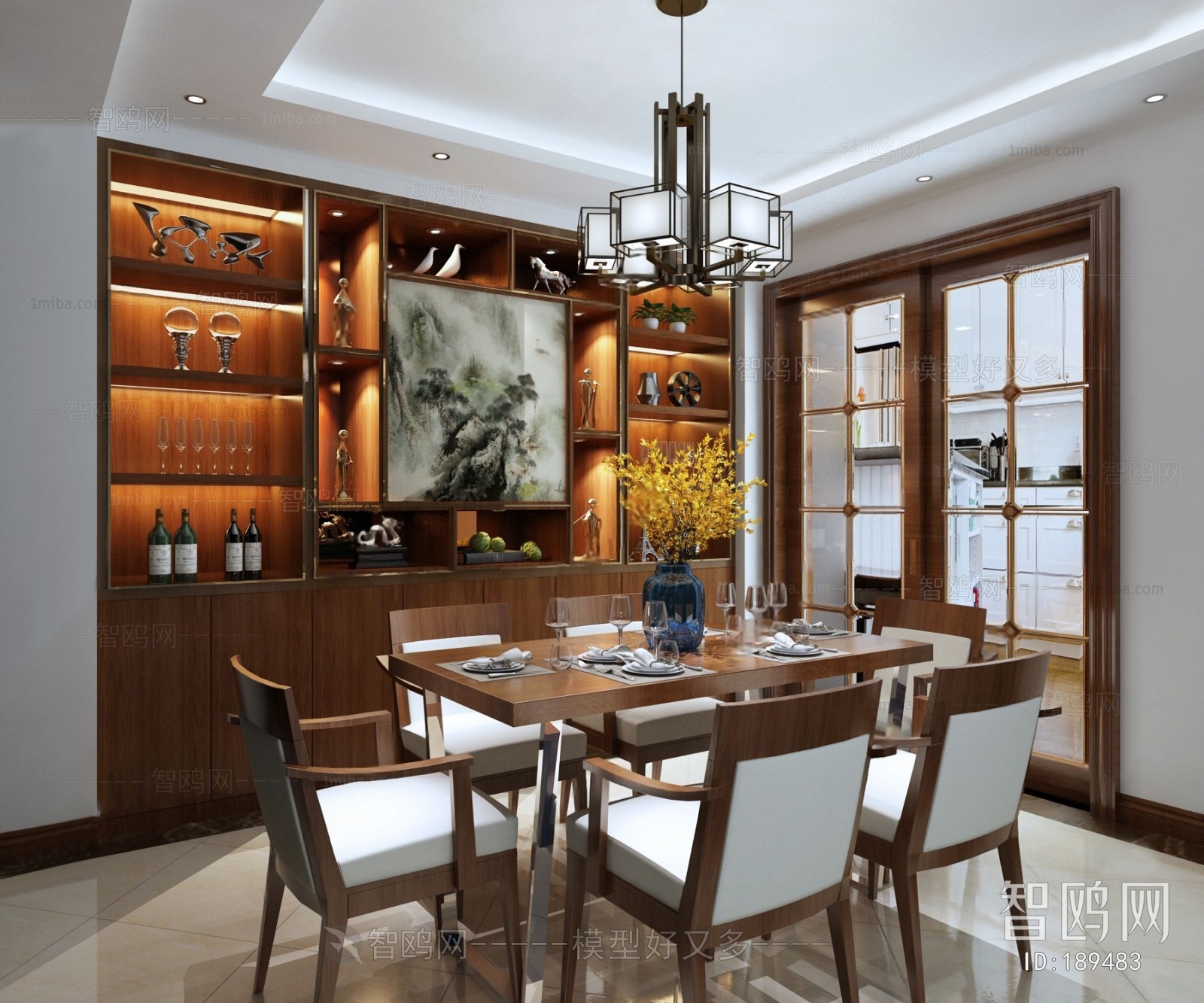 New Chinese Style Dining Room