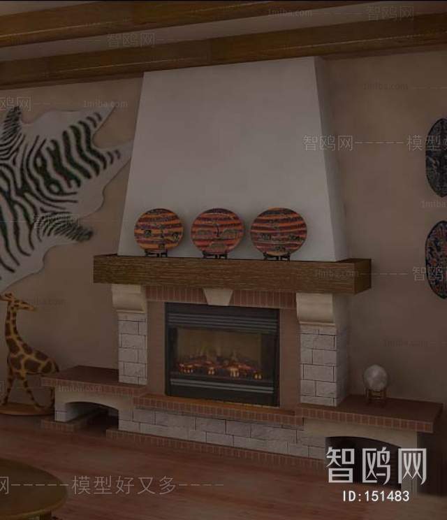 European Style Fireplace