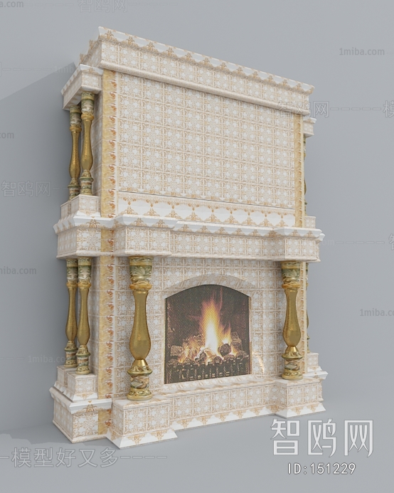 European Style Fireplace