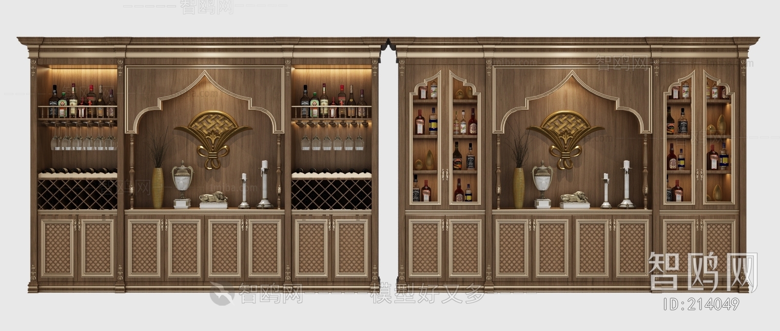 French Style Wine Cabinet