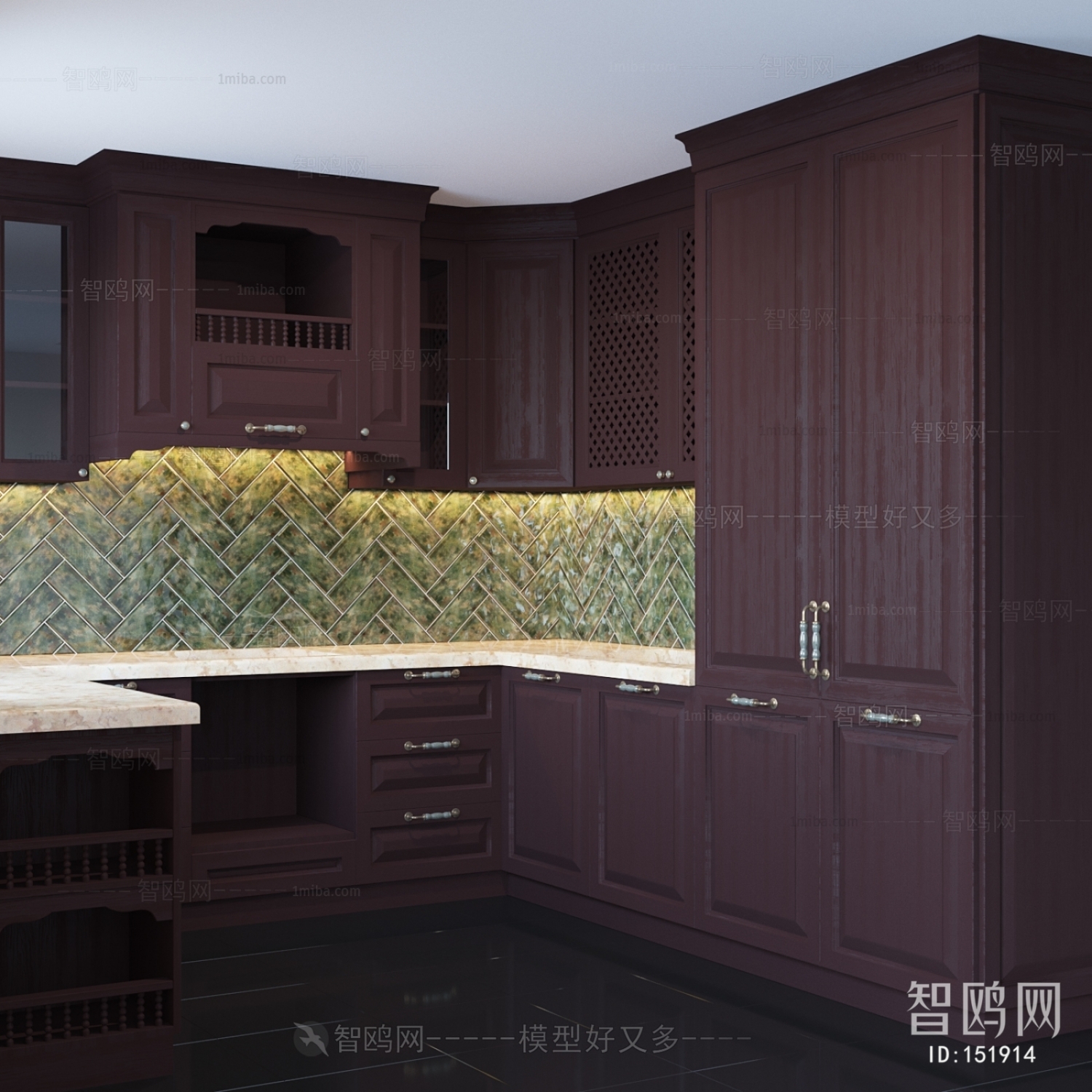 European Style Kitchen Cabinet