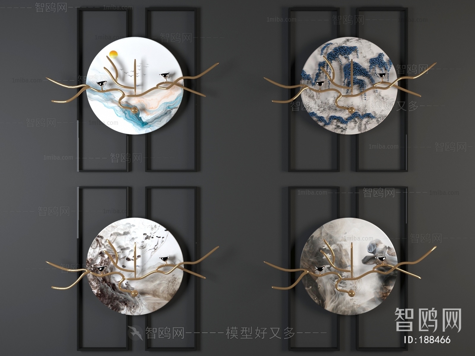 New Chinese Style Three-dimensional Physical Painting