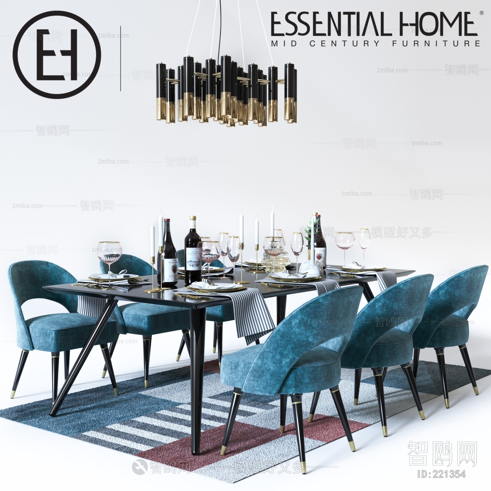 Post Modern Style Dining Table And Chairs