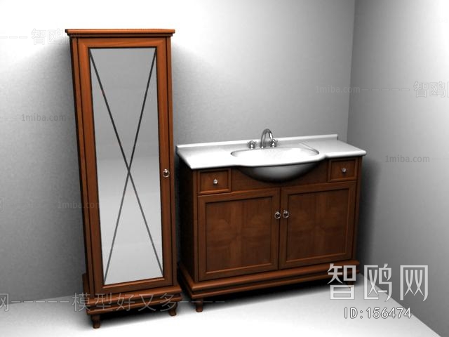 European Style Bathroom Cabinet