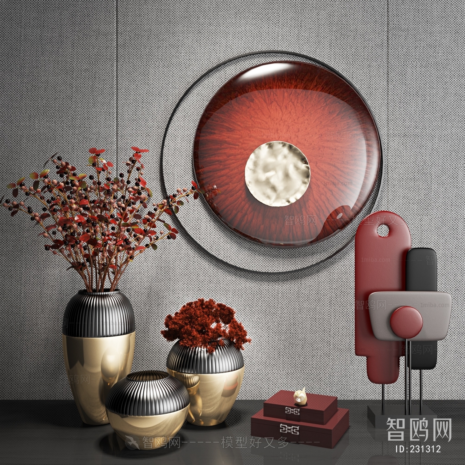 New Chinese Style Decorative Set