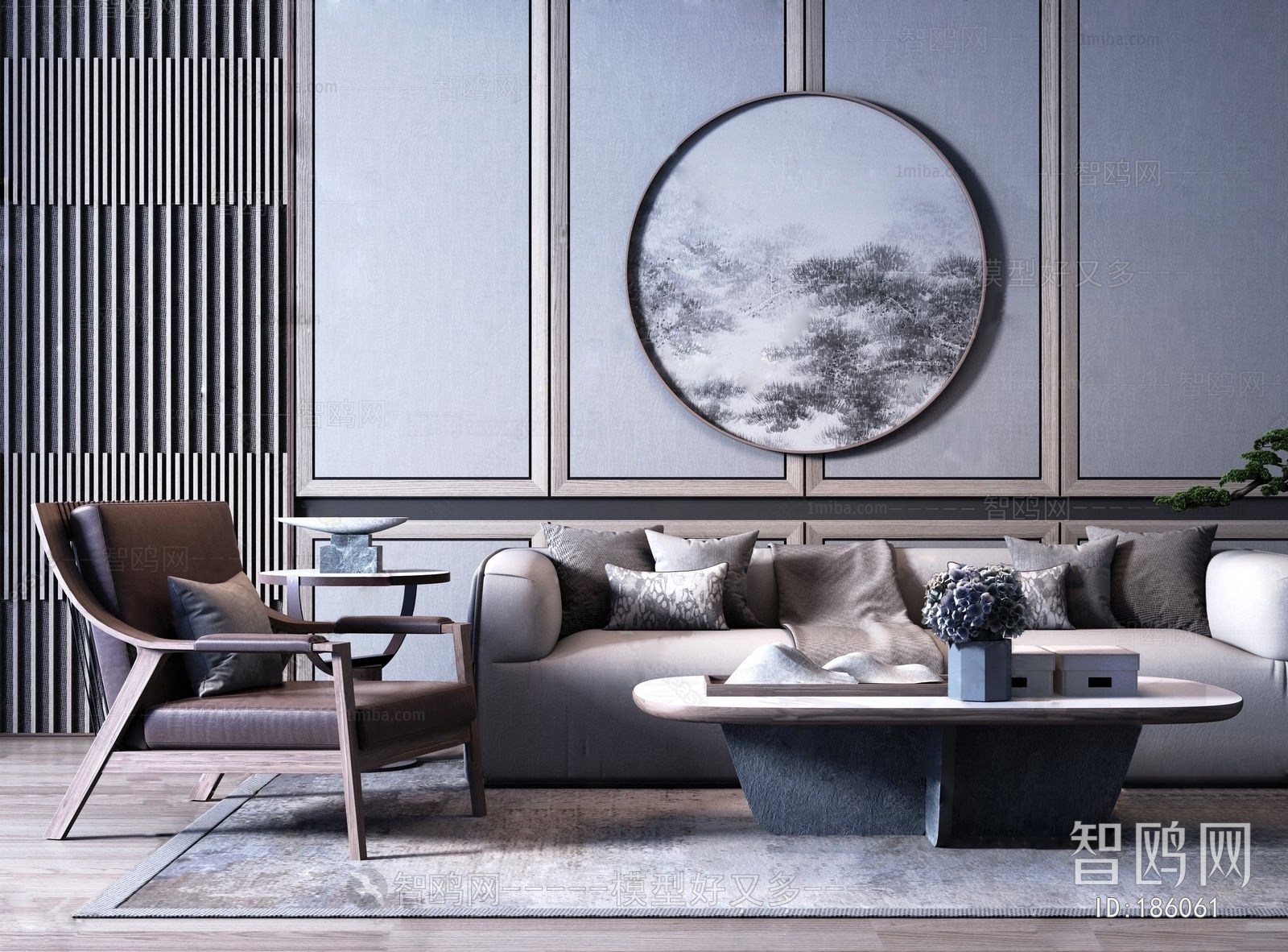 New Chinese Style Sofa Combination