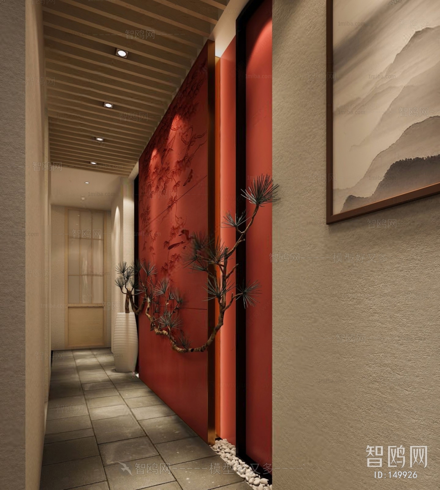 New Chinese Style Hallway