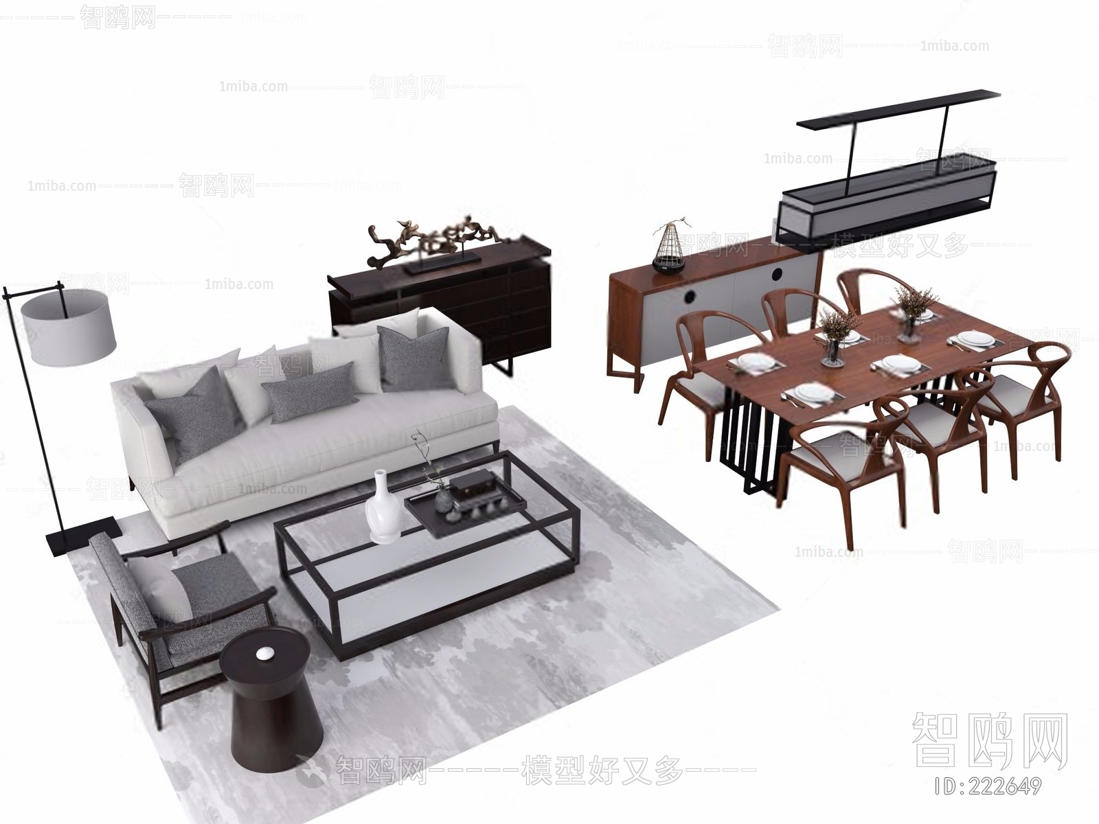 New Chinese Style Sofa Combination