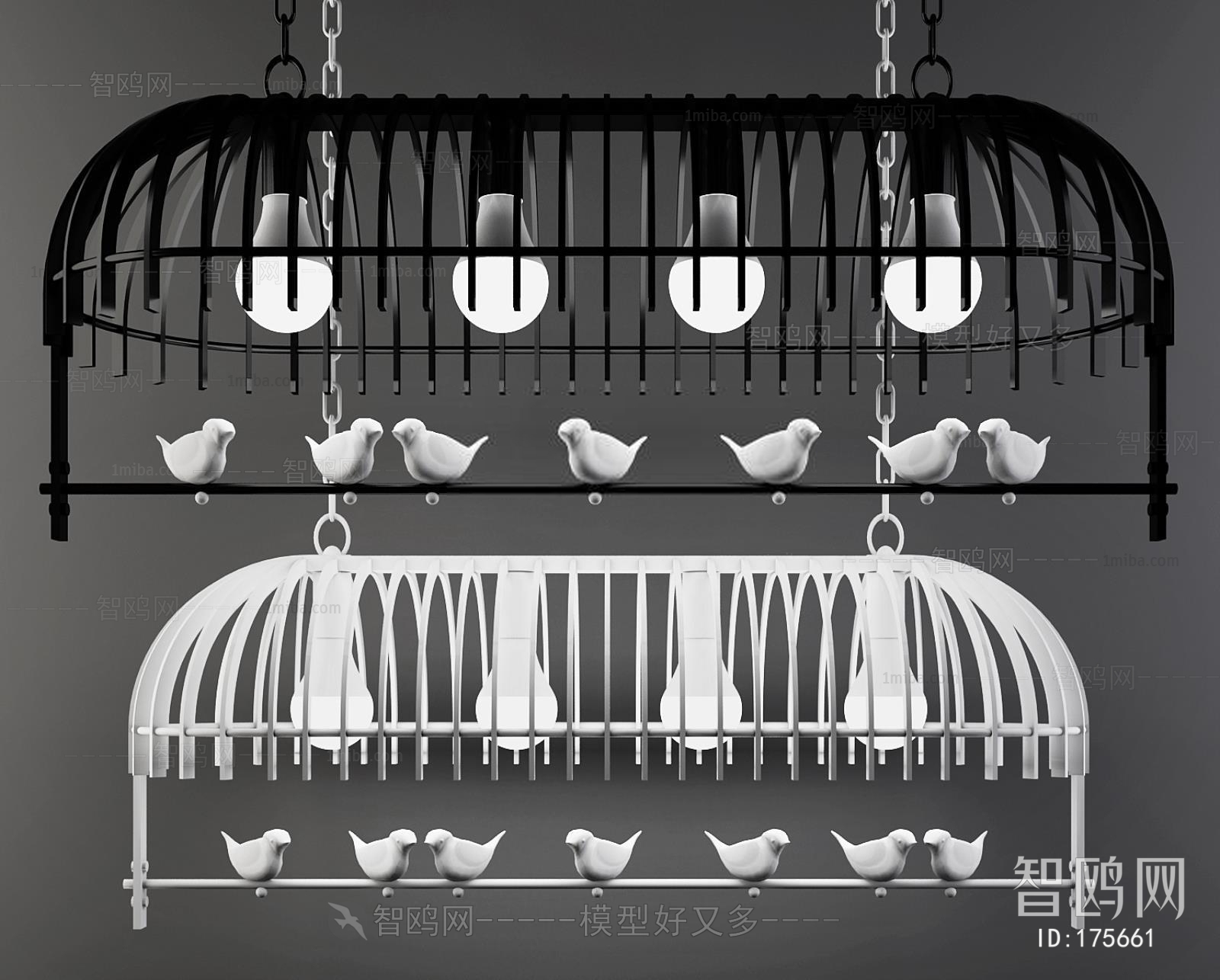 北欧创意个性吊灯客厅地中海美式乡村灯具小鸟工业卧室阳台餐厅灯