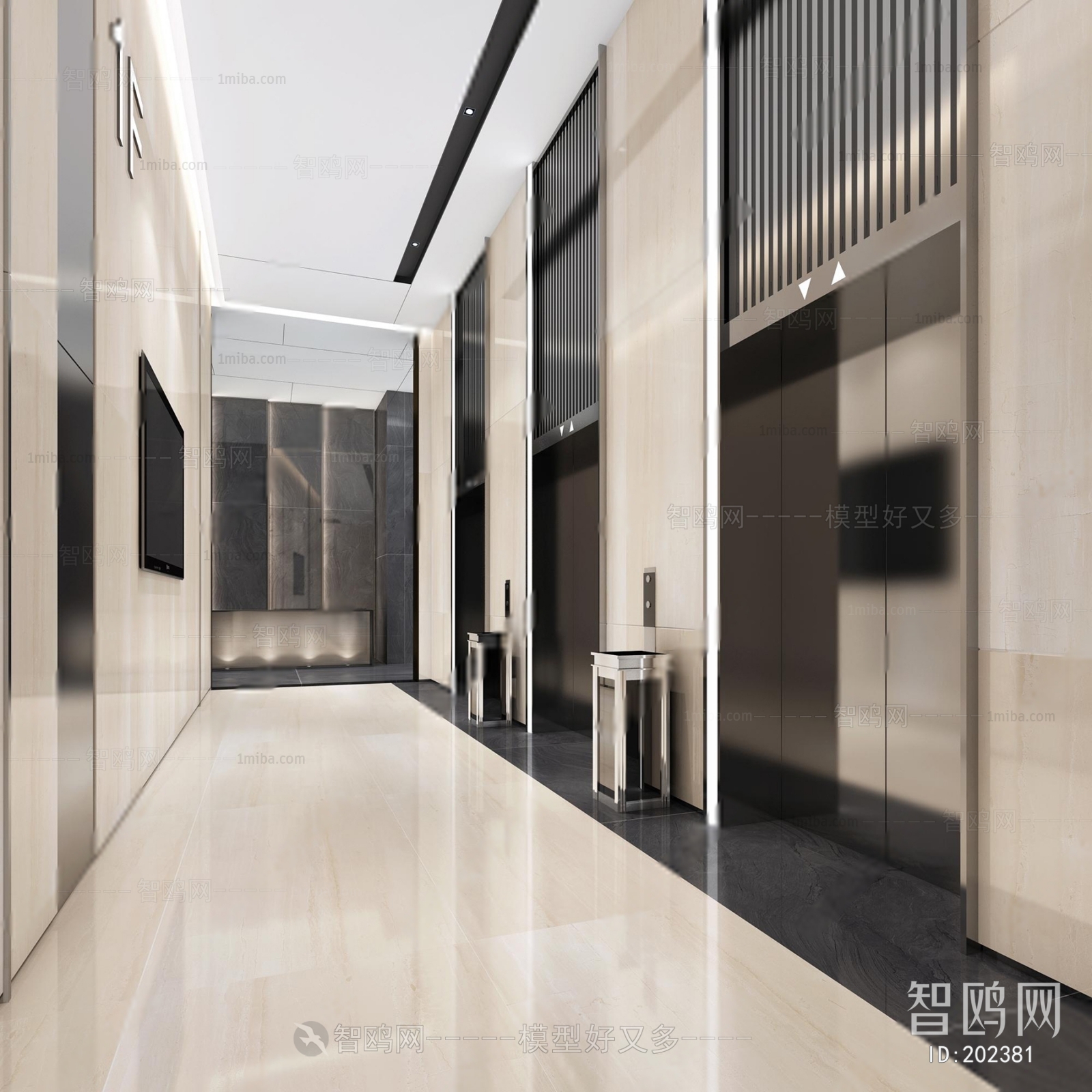 Modern Corridor Elevator Hall