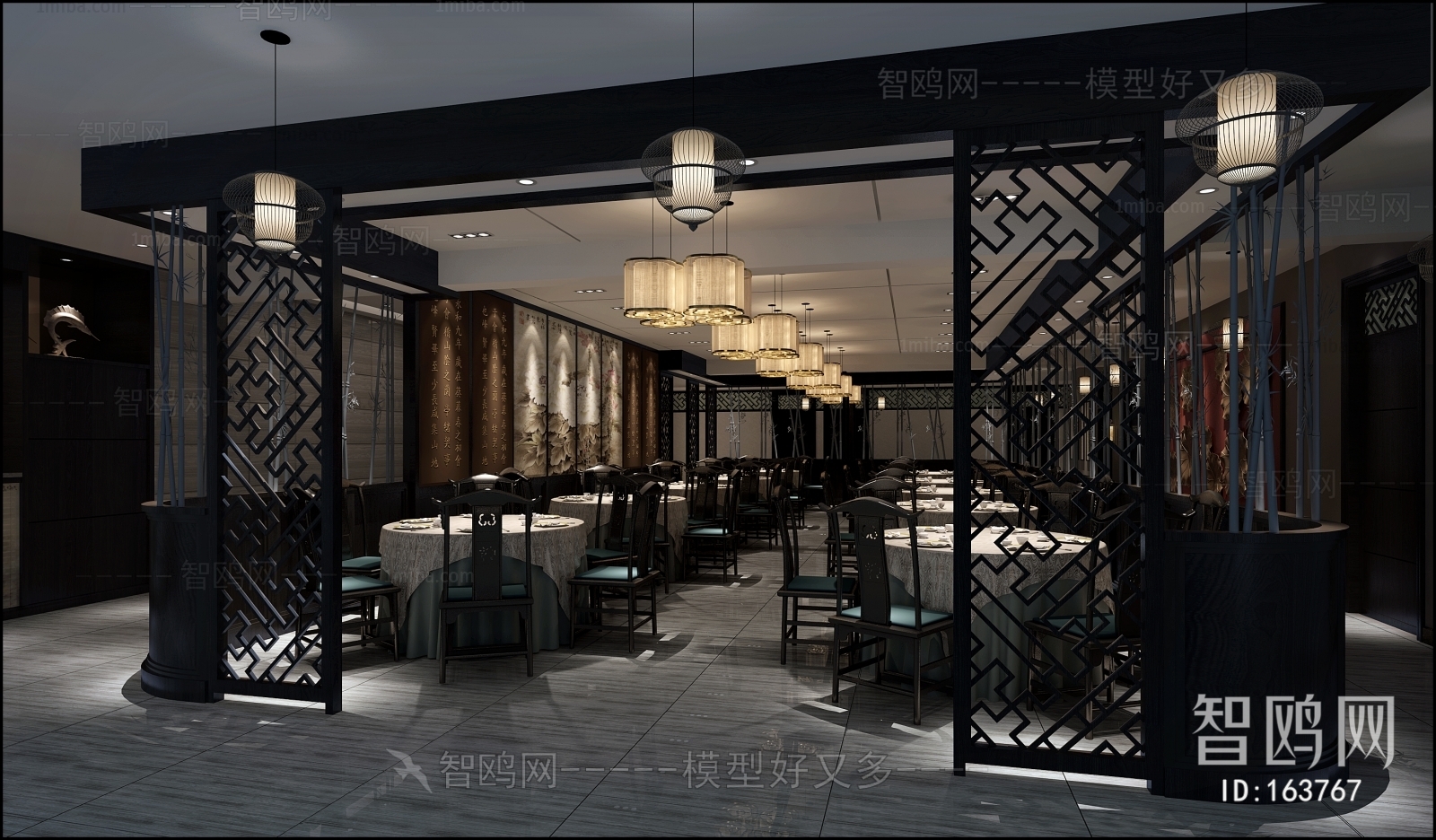 New Chinese Style Dining Room