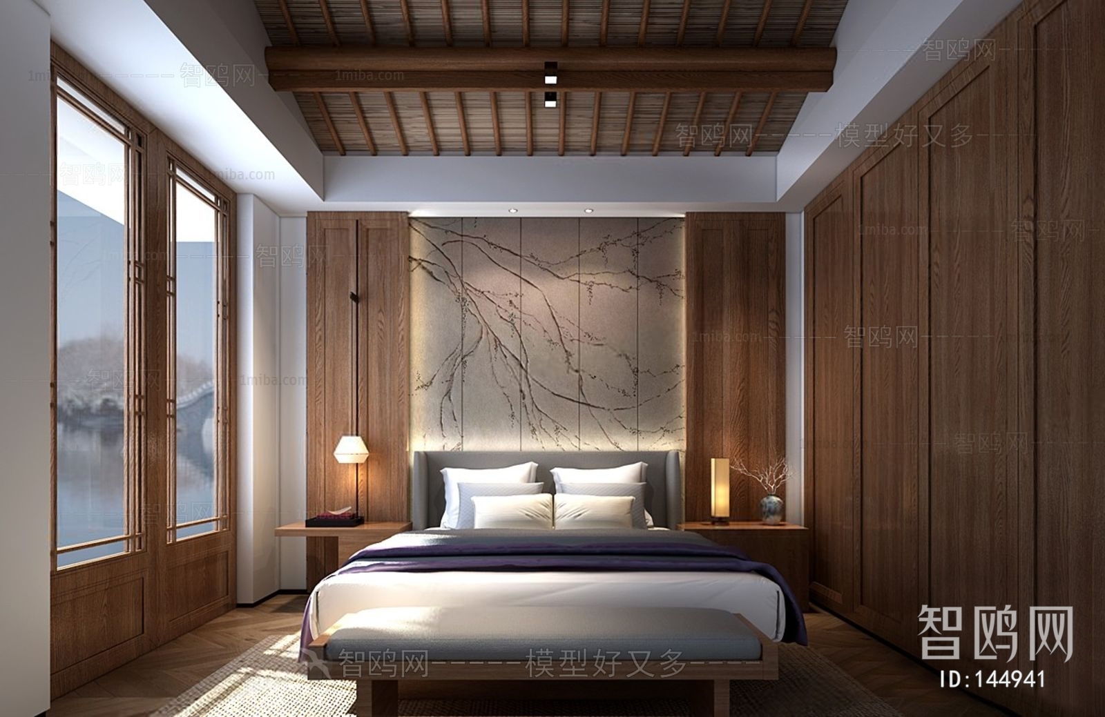 New Chinese Style Bedroom