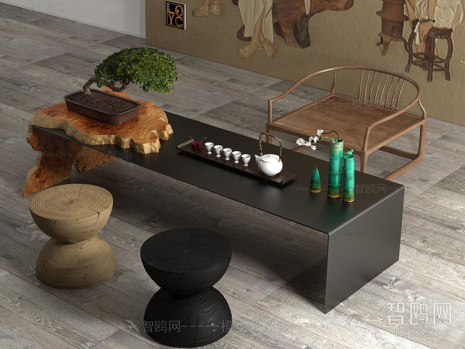 New Chinese Style Coffee Table