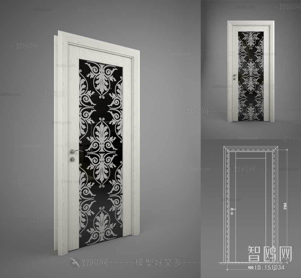 European Style Solid Wood Door