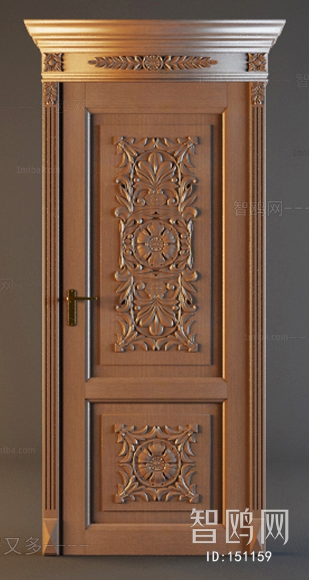 European Style Solid Wood Door