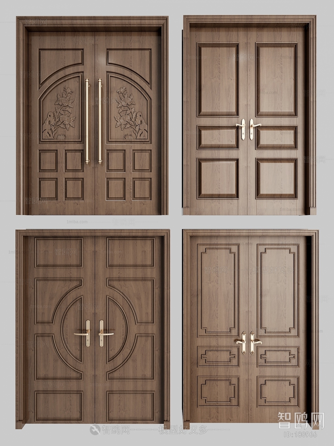 New Chinese Style Double Door