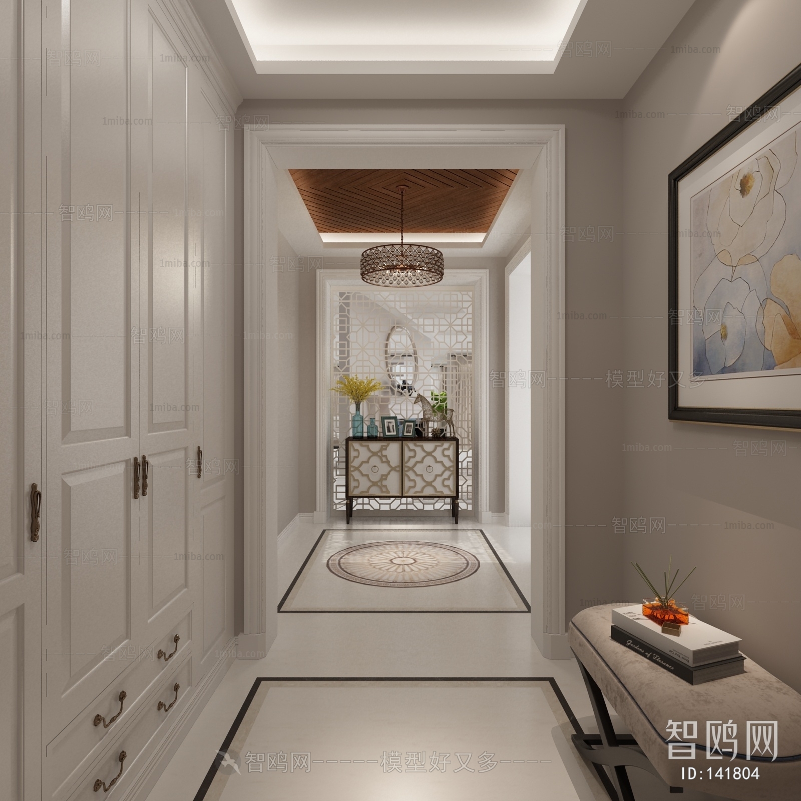 Simple European Style Hallway