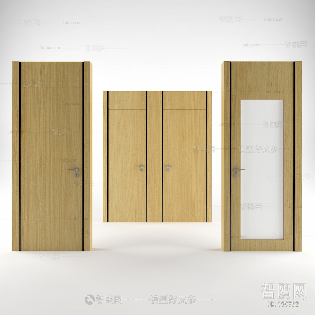 Modern Solid Wood Door