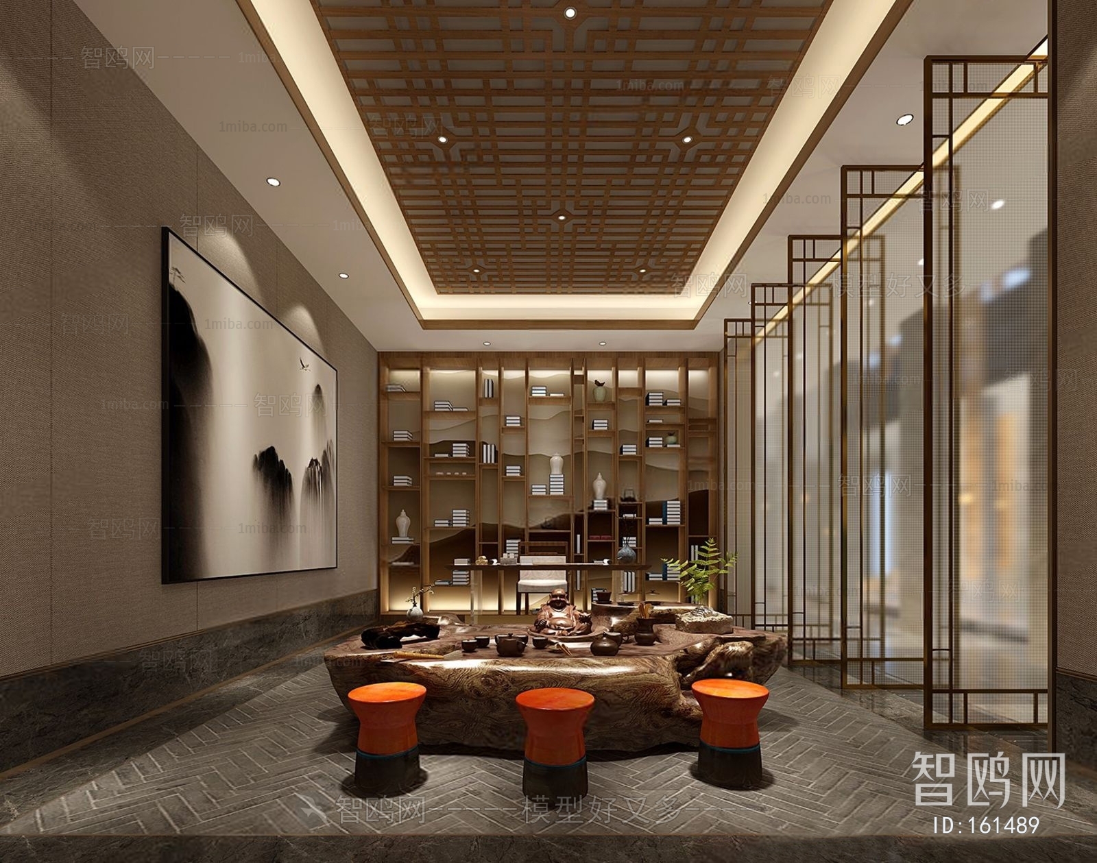 New Chinese Style Reception Area